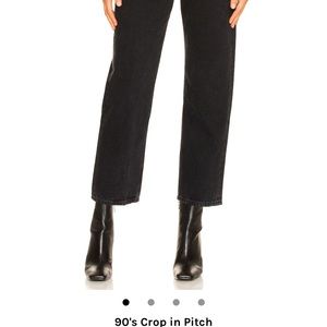 Agolde 90s crop in pitch